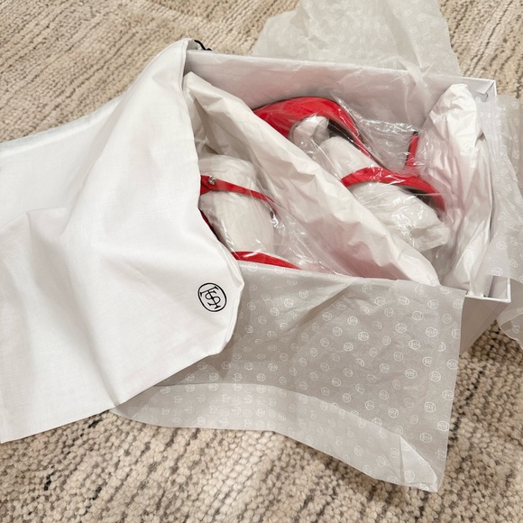 Red Tabitha Simmons Allie Mule Heel Size 6 - Picture 6 of 6